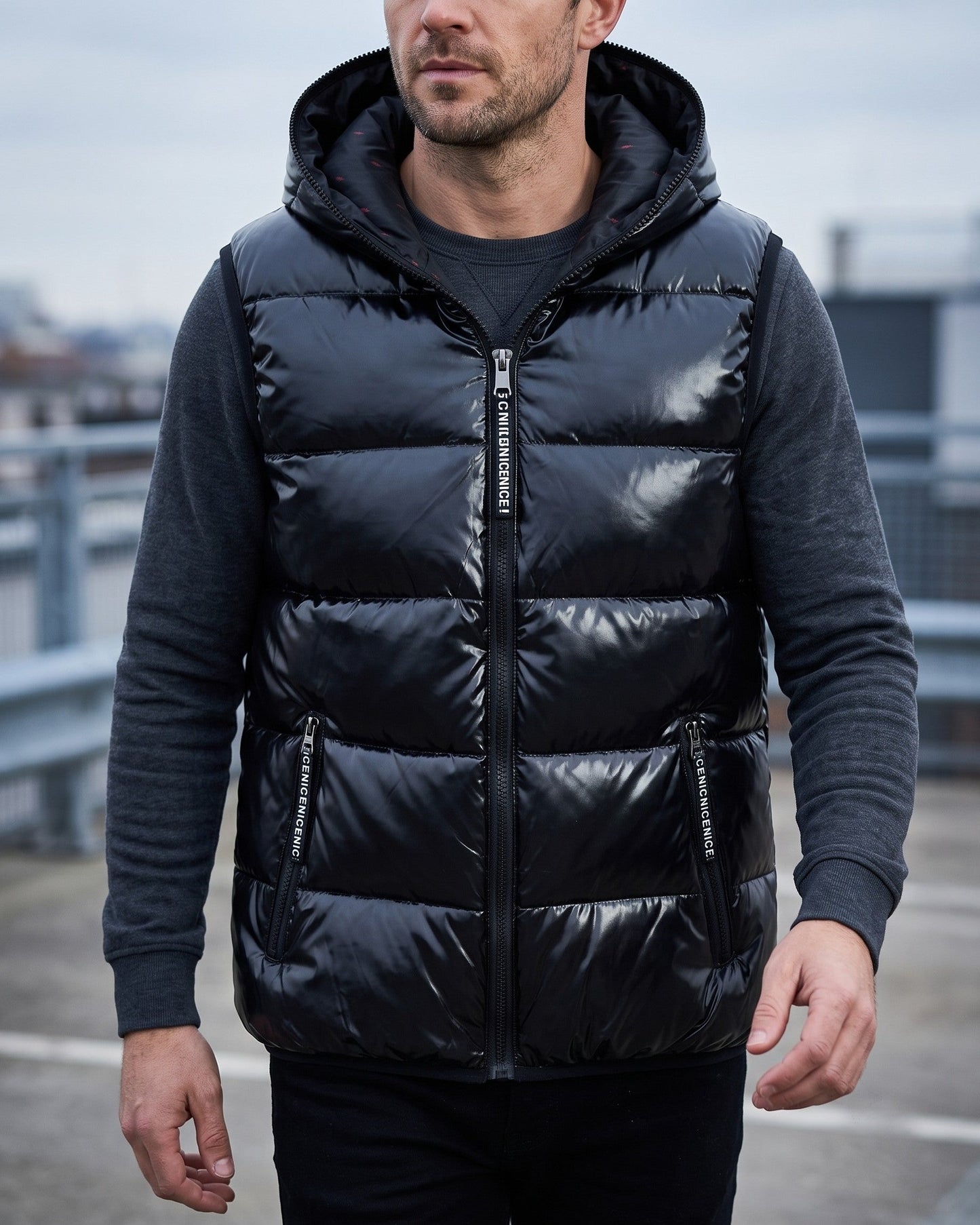 Simon Hooded Puffer Vest